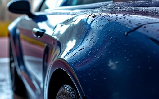 セラミックコーティングされた車の圧倒的な艶